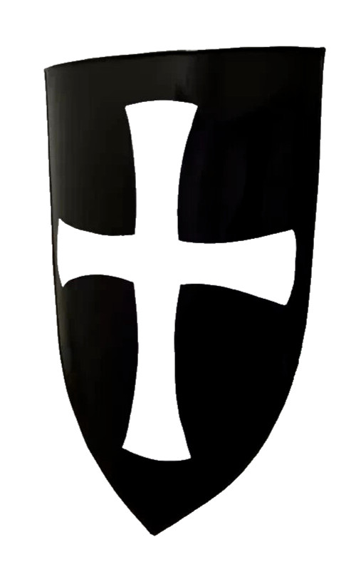 Medieval Templar Knight Battle Cosplay crusader Reproduction armor shield 24″