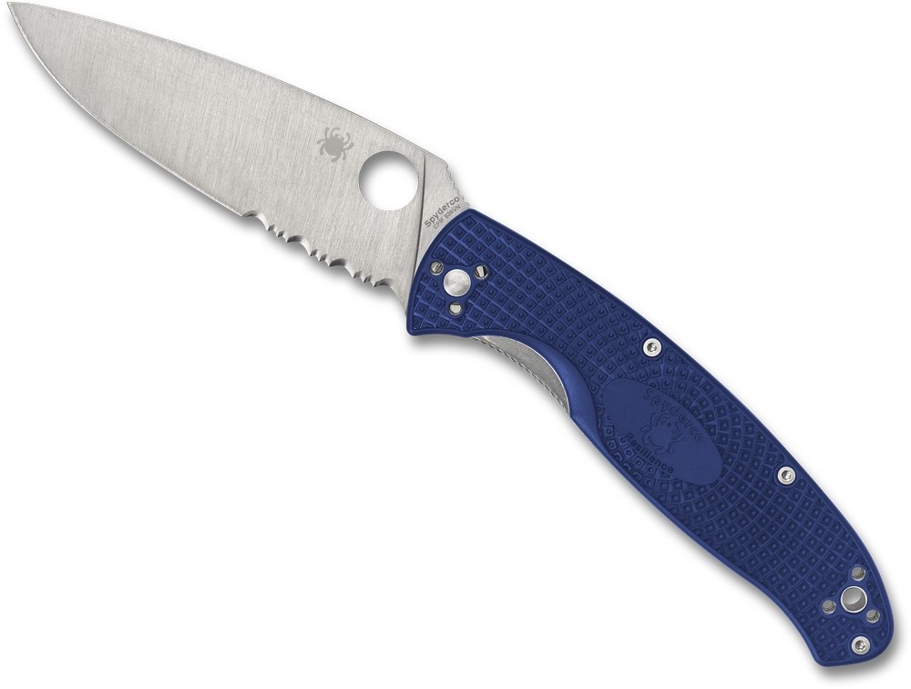 Spyderco Resilience Lightweight Blue FRN Handles, CPM S35VN Steel, C142PSBL SALE