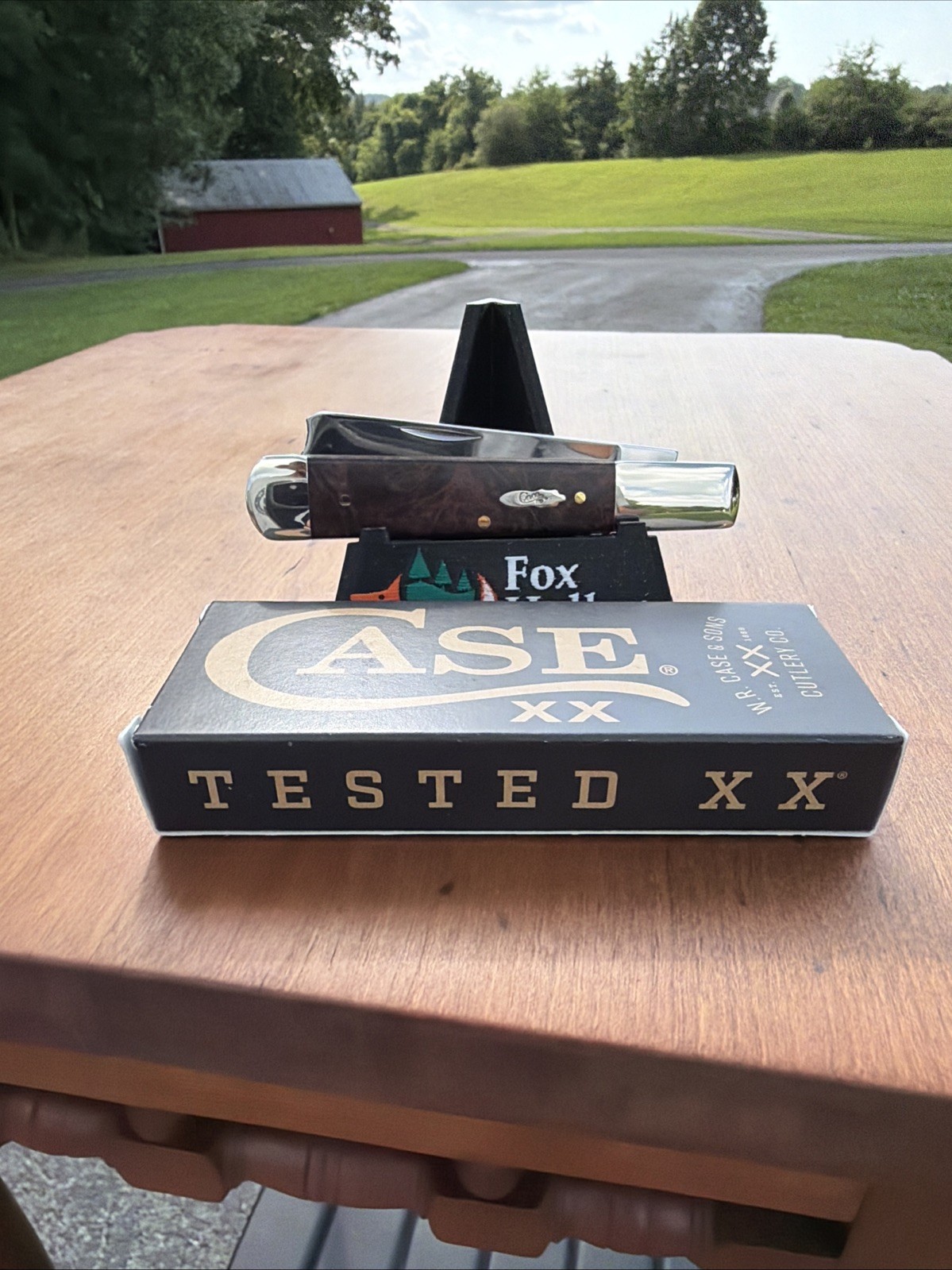 Case XX 2024 Brown Maple Burl 72005RAZ SS Razor Knife X