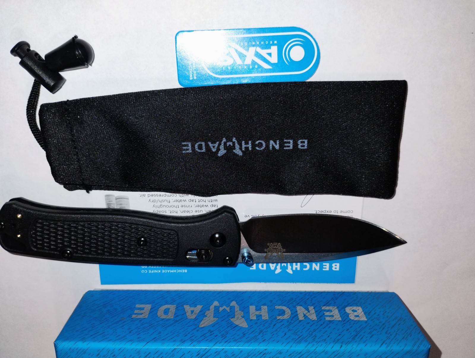 Benchmake Bugout 535 Black Handle S30V Black Blade ships from USA