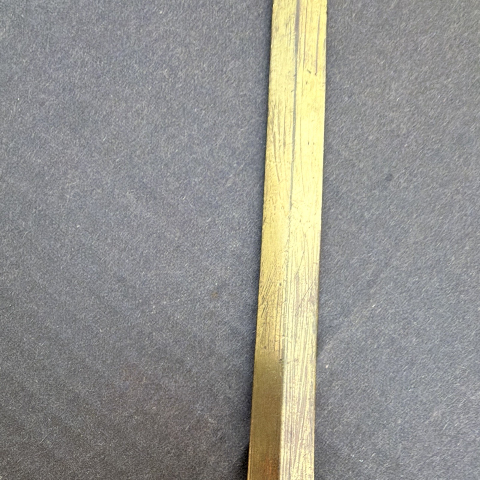 11 inch Gold Tone Decorative Dagger with Crossguard, Double-Edge, Ambidextrous