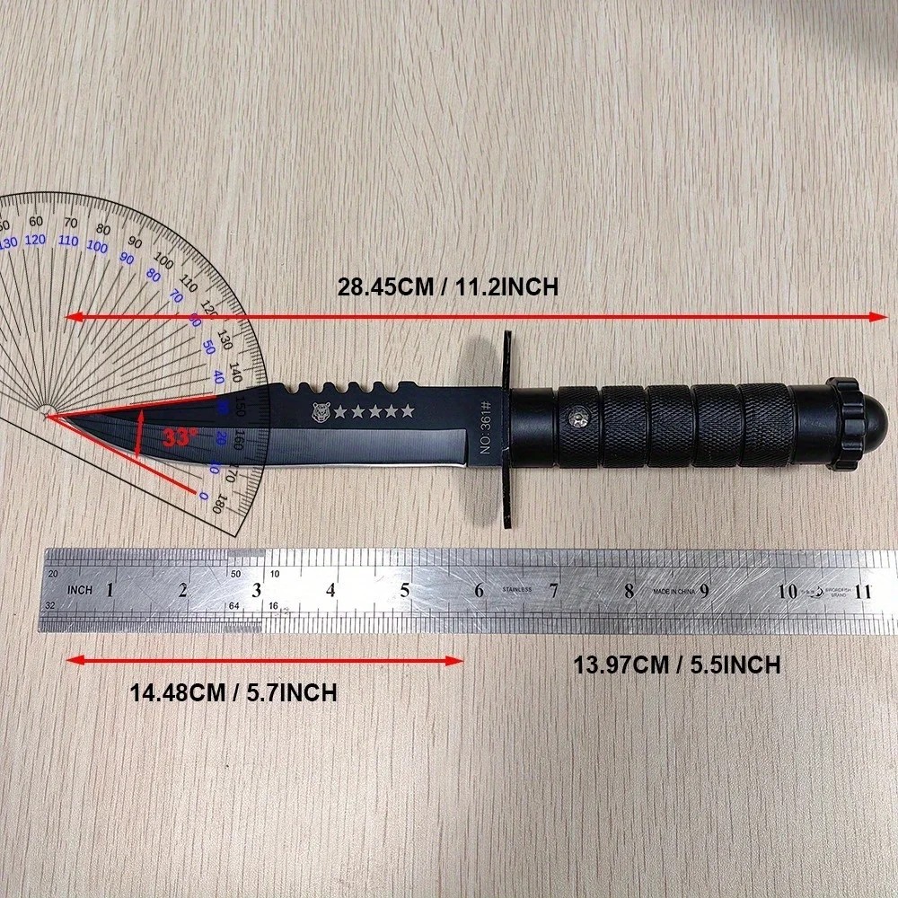 MILITARY Hunting TACTICAL FIXED BLADE SURVIVAL Army Knife