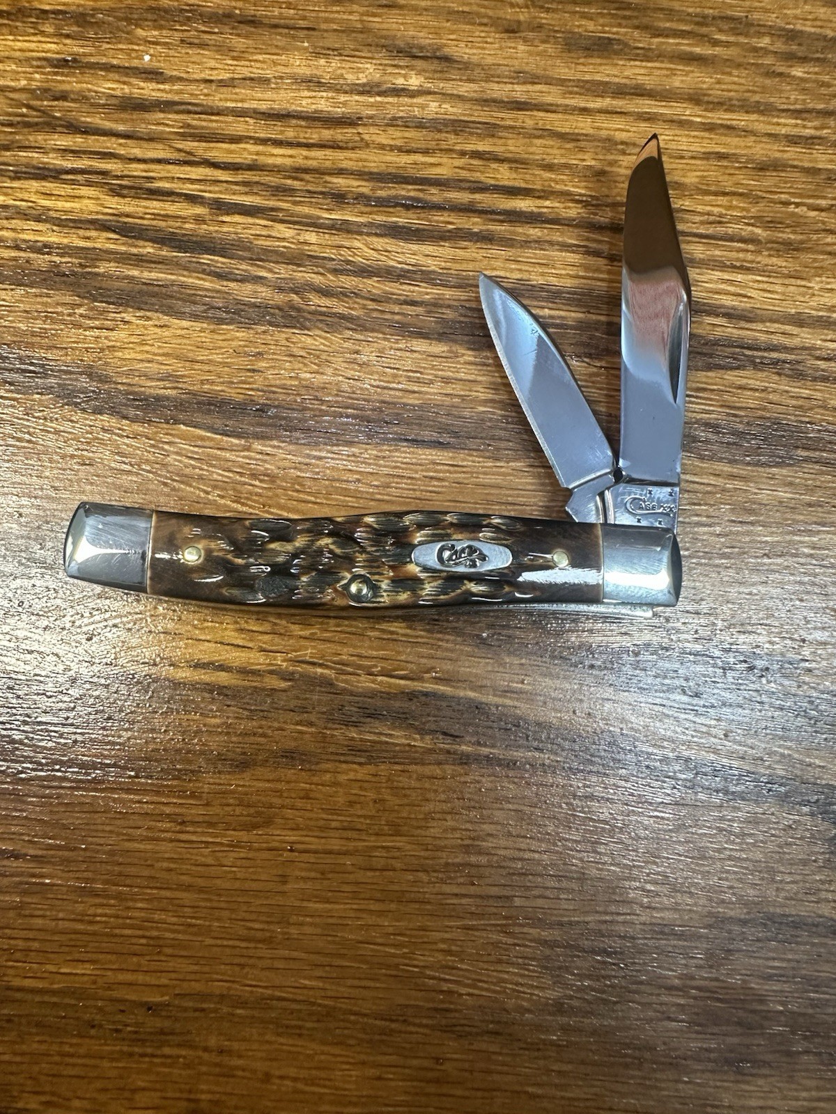 Case XX USA 2016 Burnt Amber Bone 62032 2 Blade Texas Jack. New!