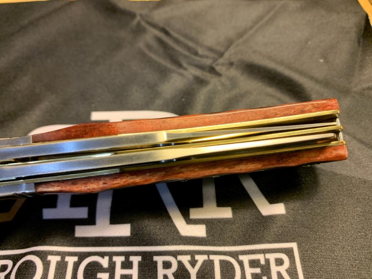 Rough Ryder Reserve Brown Jig Bone Wide Belly Trapper 4 1/4″ Pocket Knife RRR042