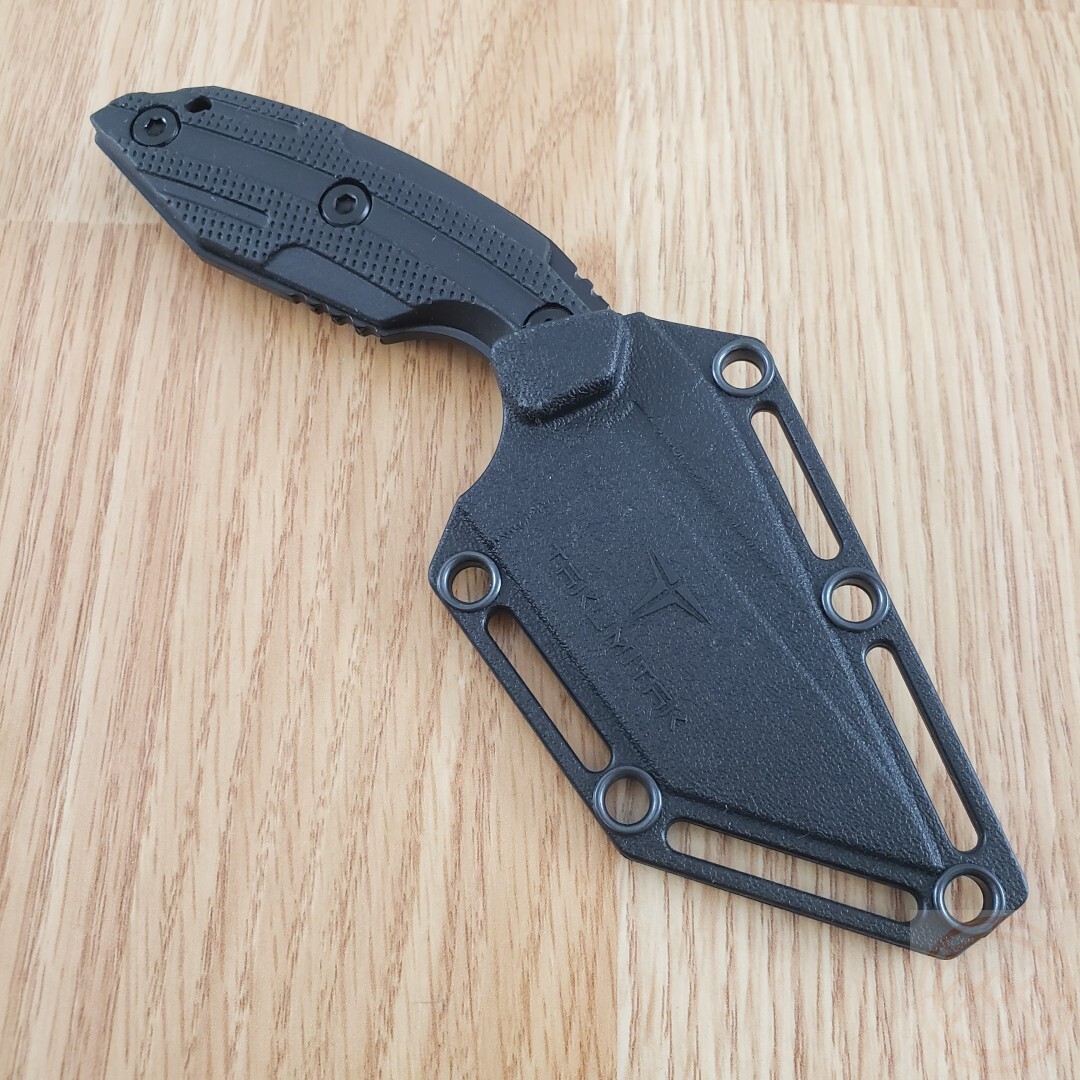 Takumitak Muted Fixed Knife 3″ Full Tang 3Cr13 Steel Blade Black FRN Handle 3S06