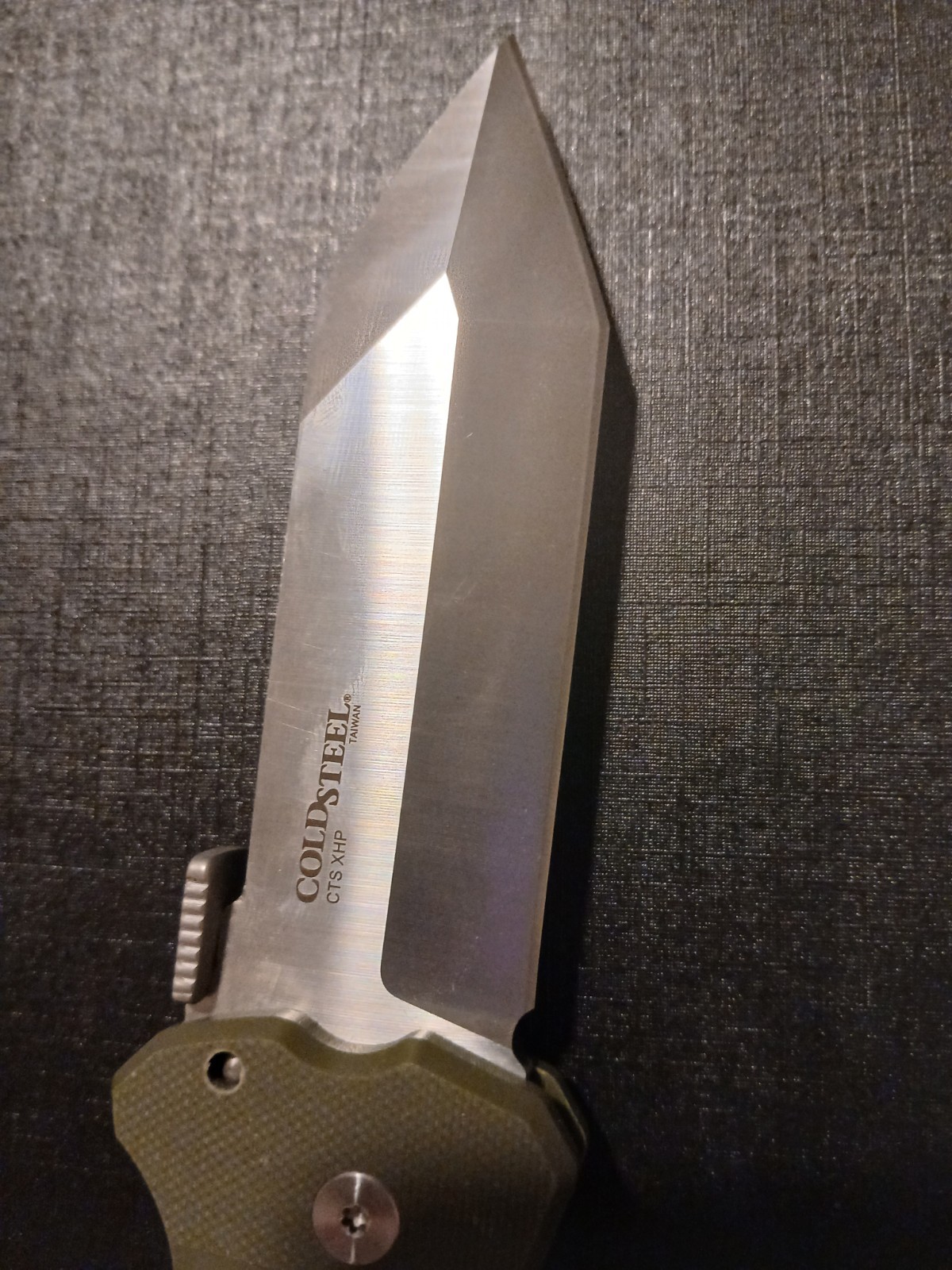 Cold Steel Immortal Lockback Knife OD Green G-10 Plain Edge