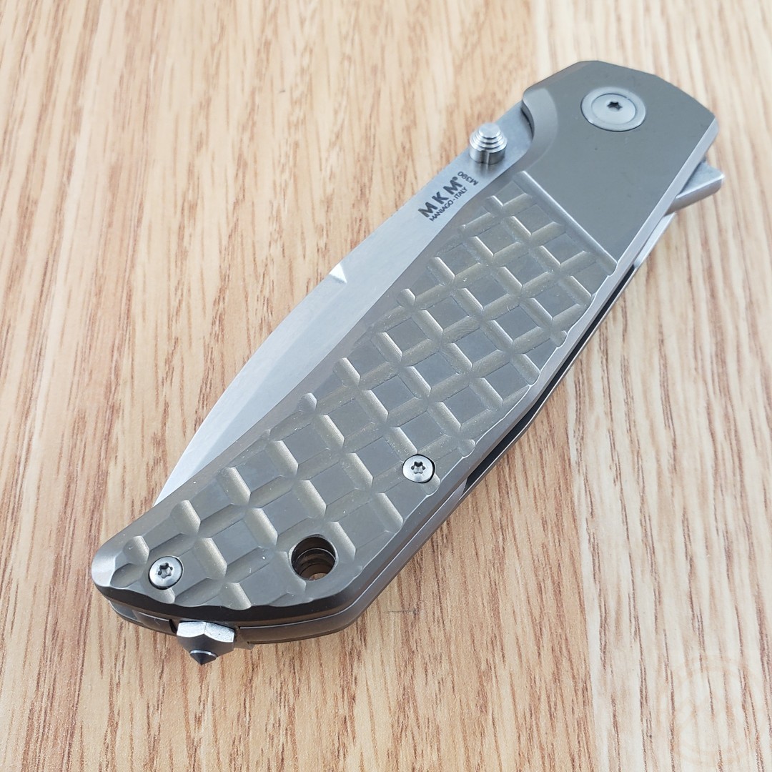 MKM-Maniago Knife Makers Folding 3.23″ BÖHLER M390 Steel Blade Titanium Handles