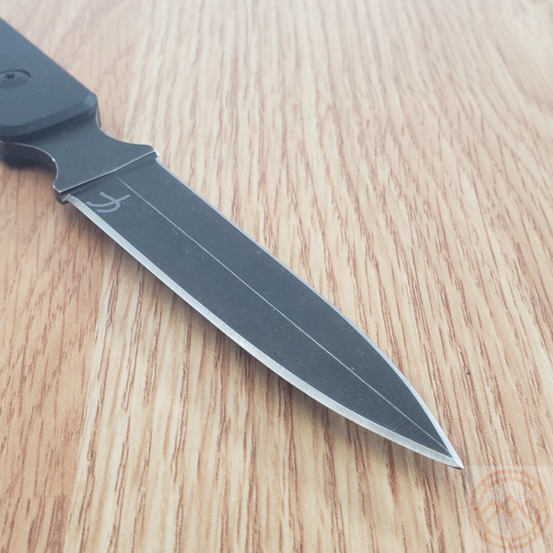 Fred Perrin La Dague Fixed Knife 3″ Double Edge 440C Steel Blade Micarta Handle