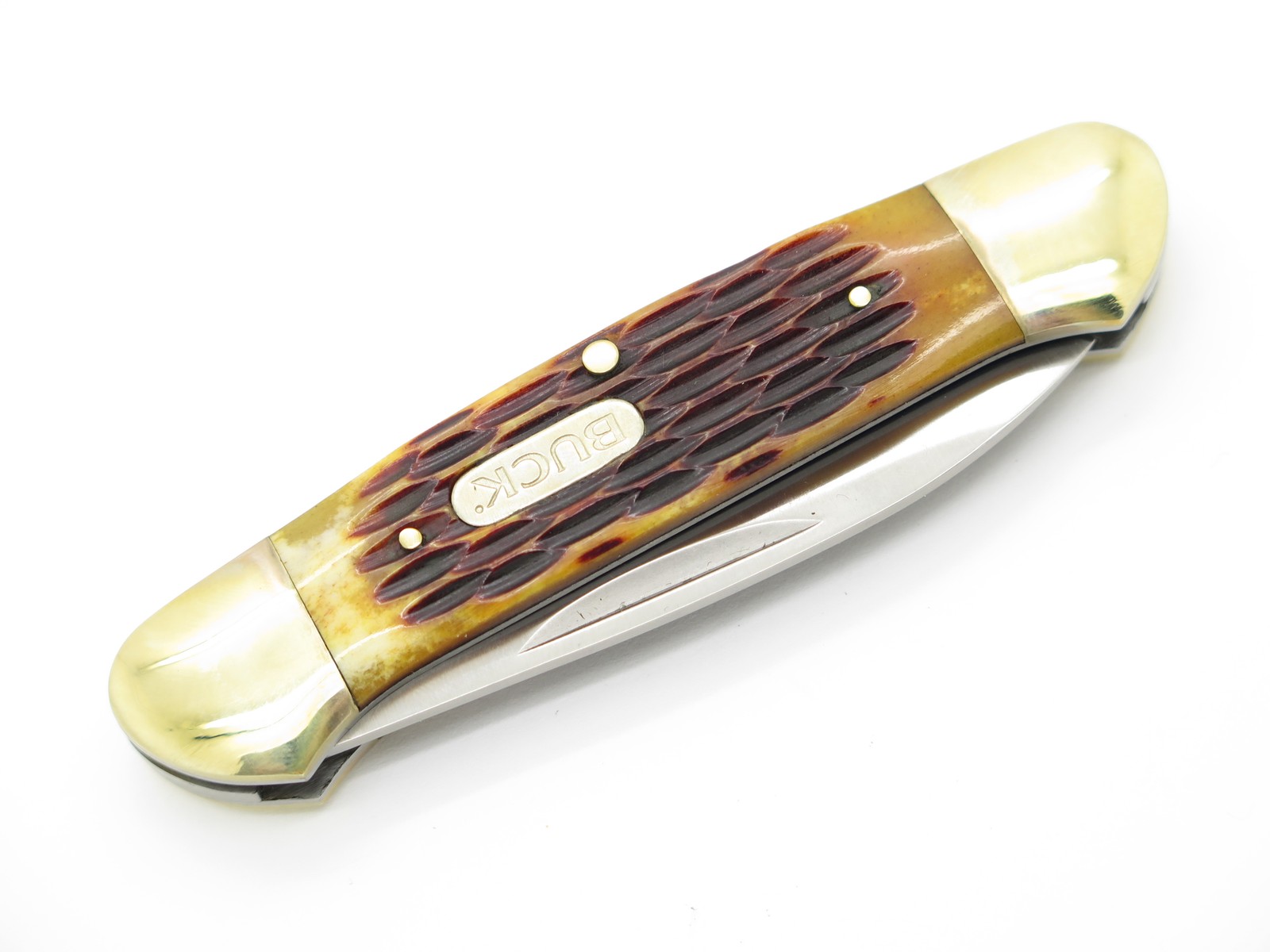 2024 Buck 389 Canoe Jigged Bone Handle Folding Pocket Knife