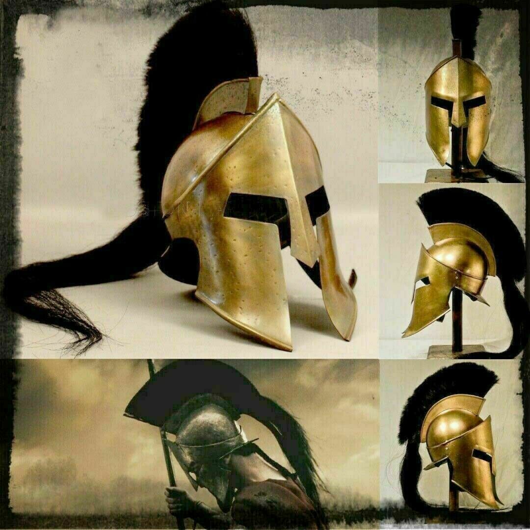 Spartan 300 king Leonidas helmet plume Greek helmet Larp Replica home decorative