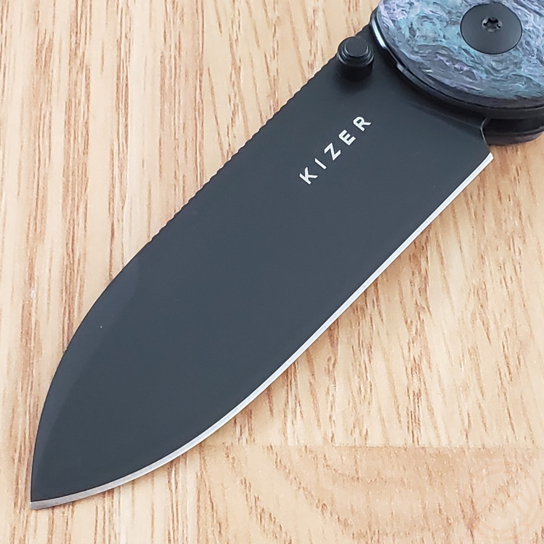 Kizer Cutlery Drop Bear Folding Knife 3″ S35VN Steel Blade Carbon Fiber Handle