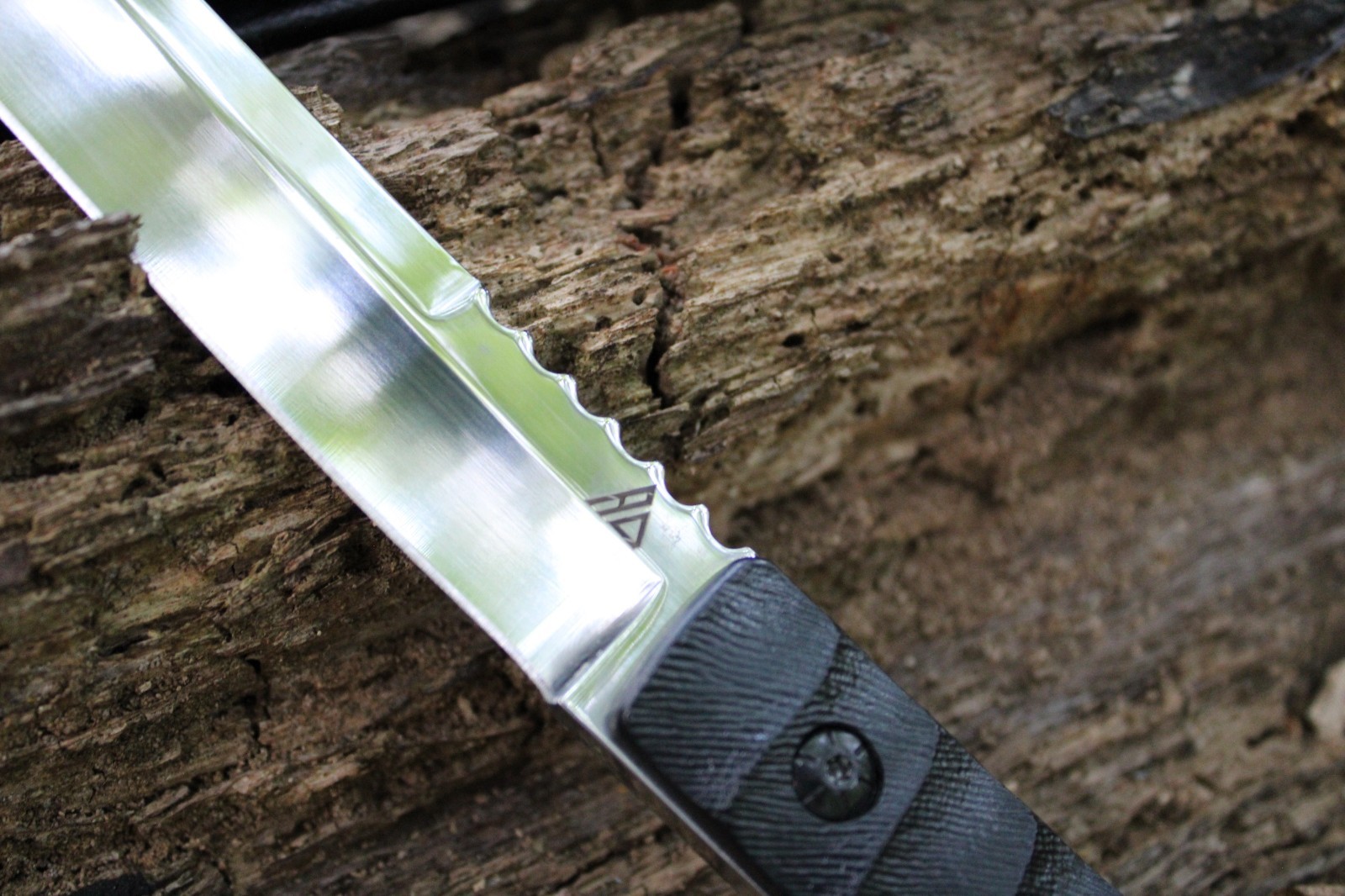 Fixed Tanto D2 Steel Blade Japanese Style Knife G10 Handle & Kydex Sheath EDC
