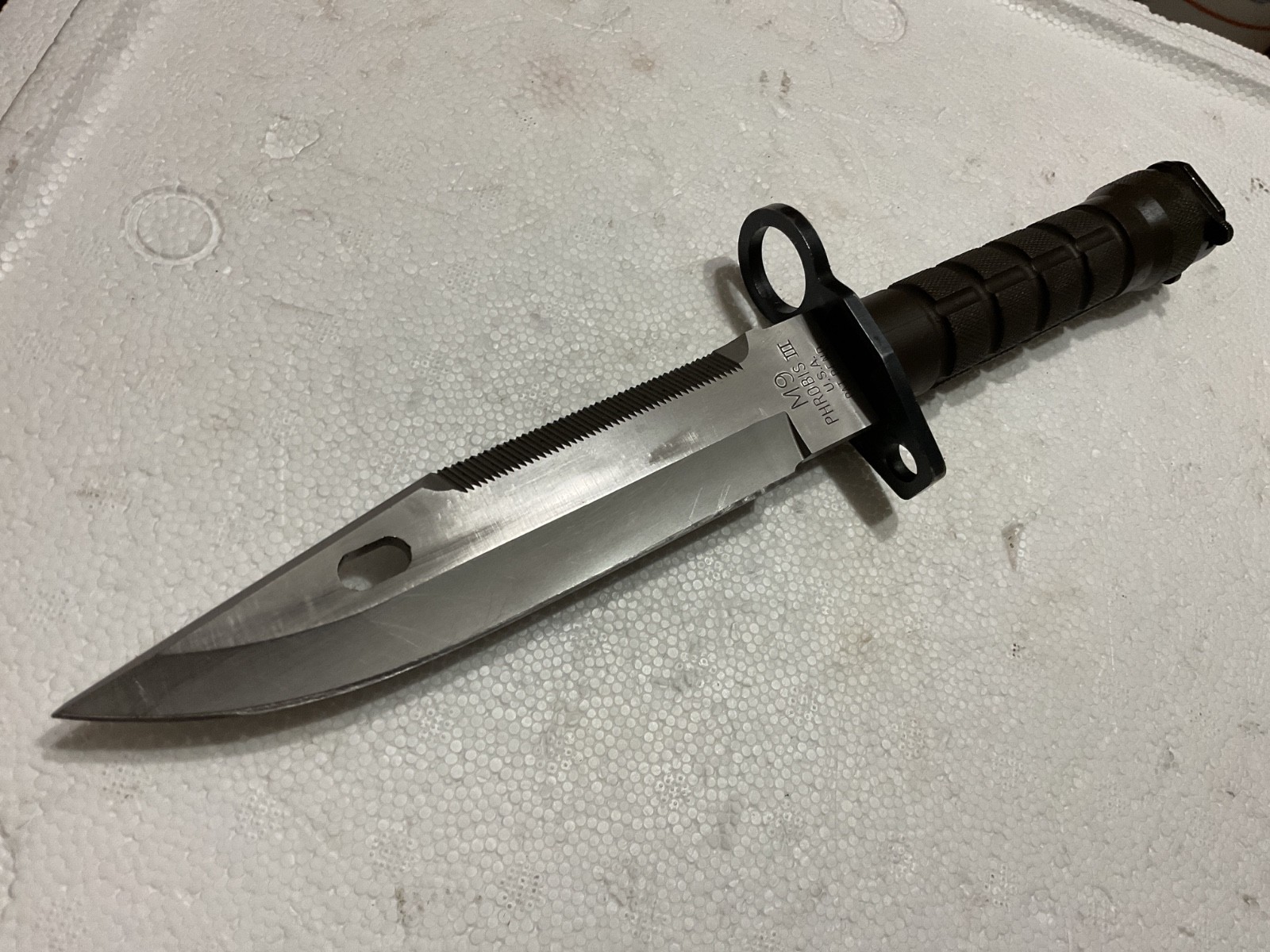PHROBIS III US M9 Military Fixed Blade with Scabbard Case