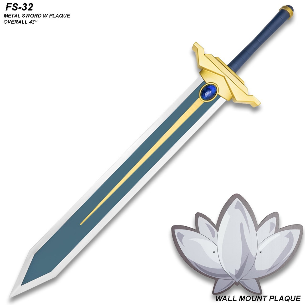 43”Himmel’s Hero Replica Sword Frieren:Beyond Journey’s End Full Metal Blade 芙丽莲