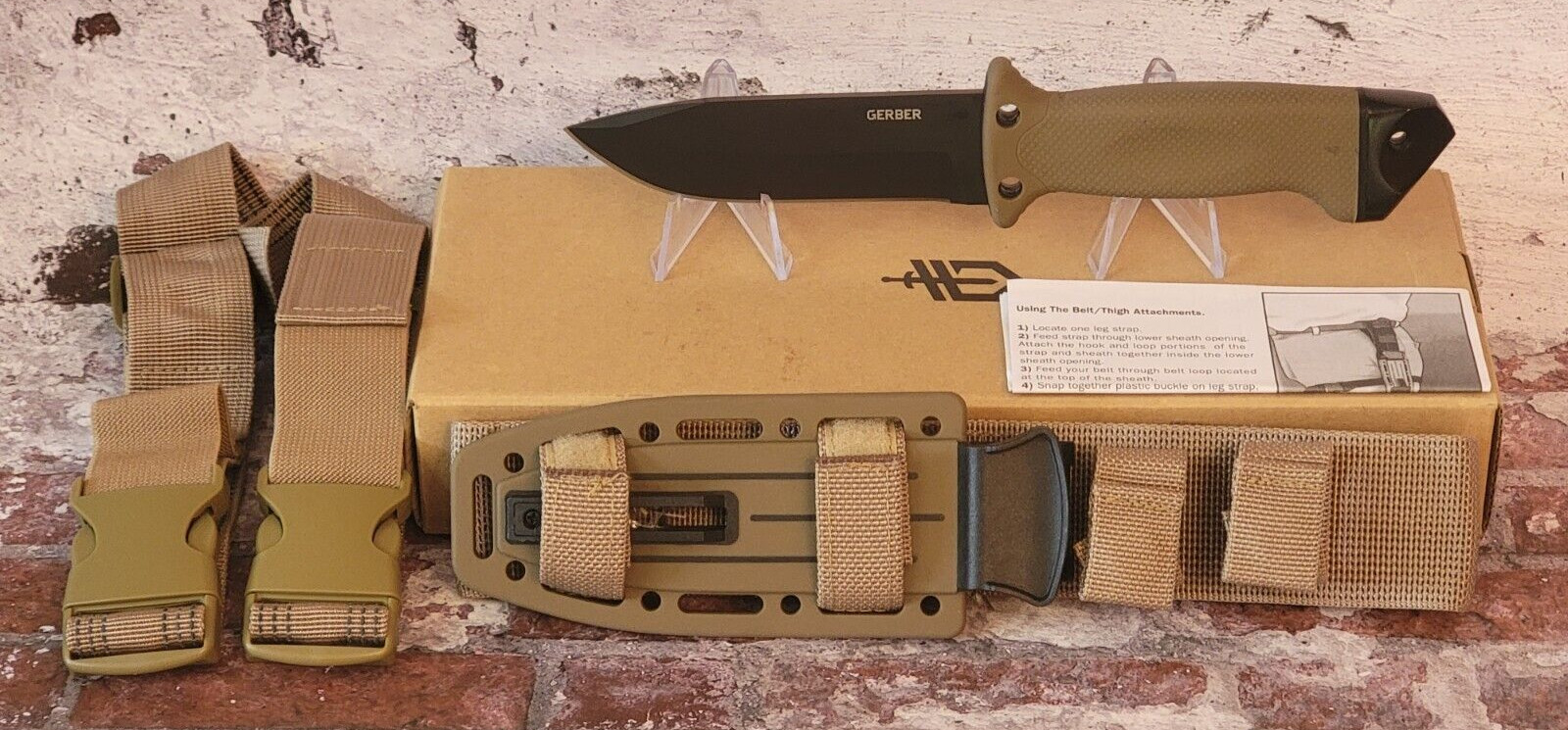 GERBER LMF II INFANTRY KNIFE WITH SHEATH Brown OR Black Plain OR Serrated *NEW*