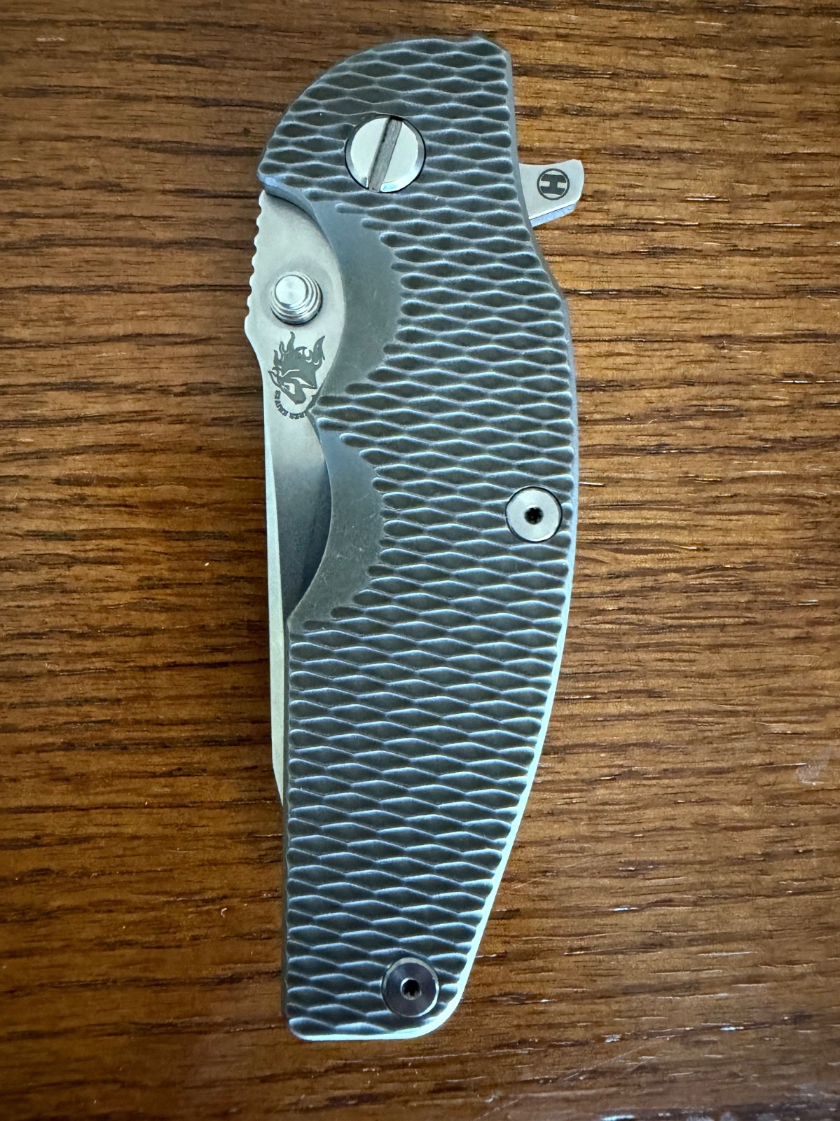 2025 Hinderer Knives Jurassic Slicer Hollow Ground Magnacut Full Ti Titanium