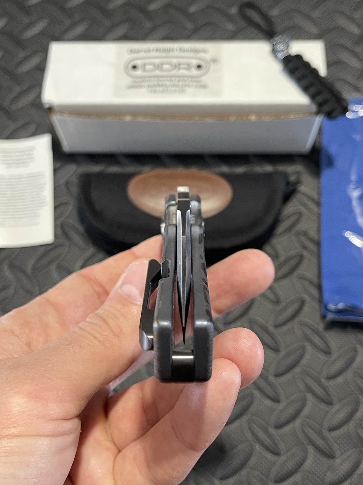 Darrel Ralph Knives – Dominator V4 – Anodized Titanium Scales w/ a S35VN Blade.