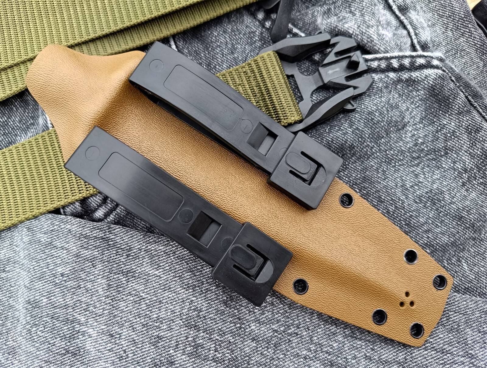 Coyote kydex sheath for Glock 78/81 knife. Only the sheath.