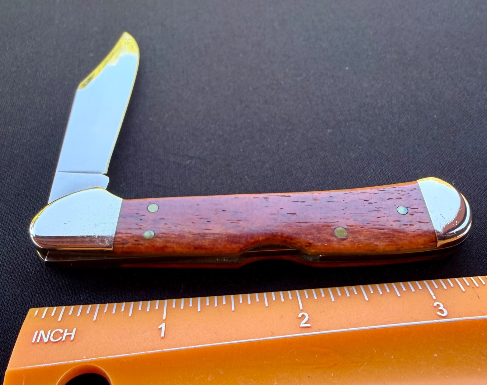 2018 Case XX USA Chestnut Bone Handle Mini Copperlock Folding Pocket Knife Used