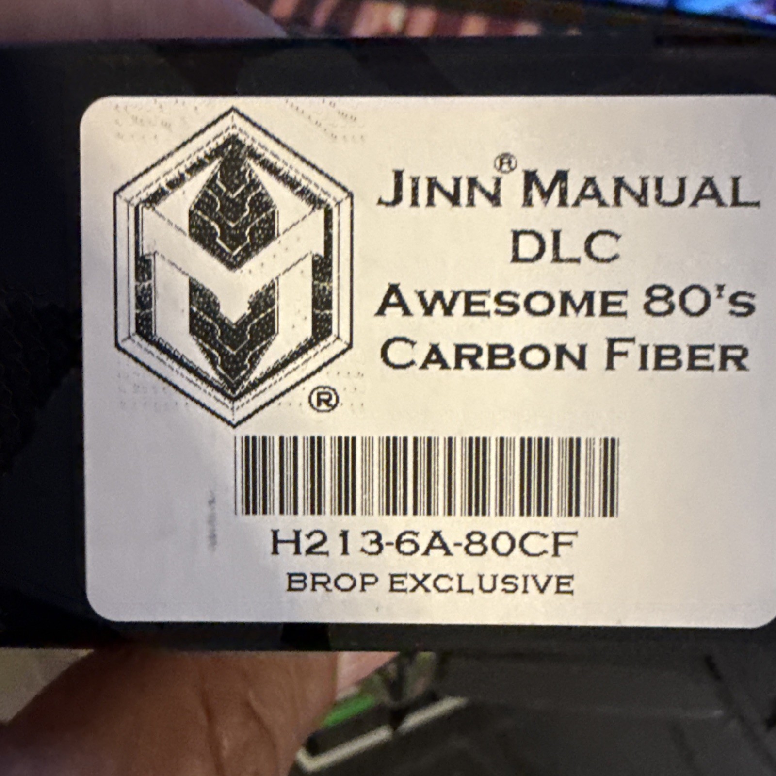 Heretic Jinn 80’s Camo Carbon Limited edition