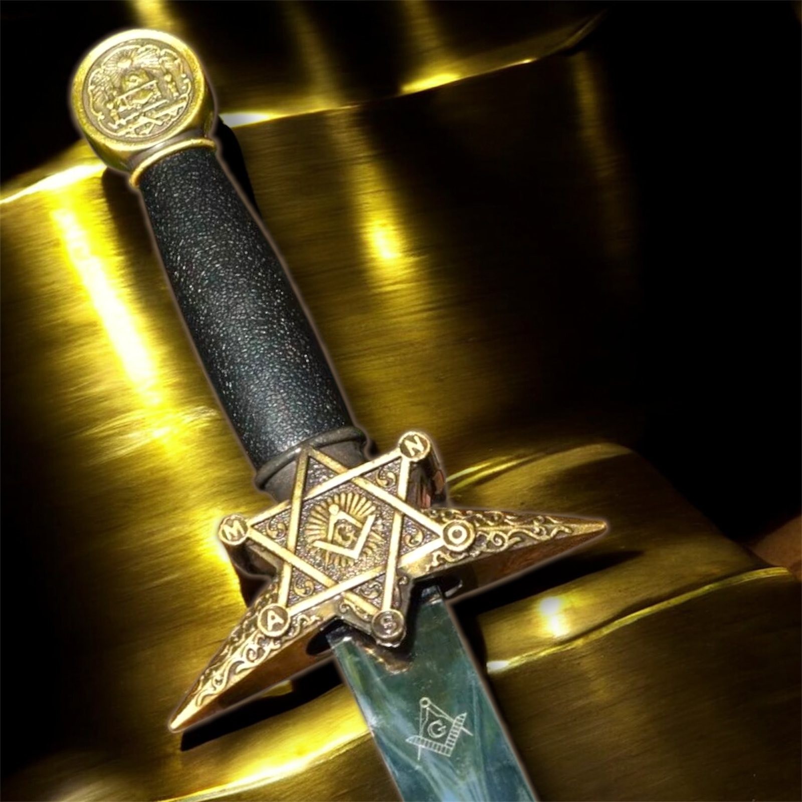 Masonic Dagger Symbolic Masonry Collector’s Blade Compass Gift Rare Decorative