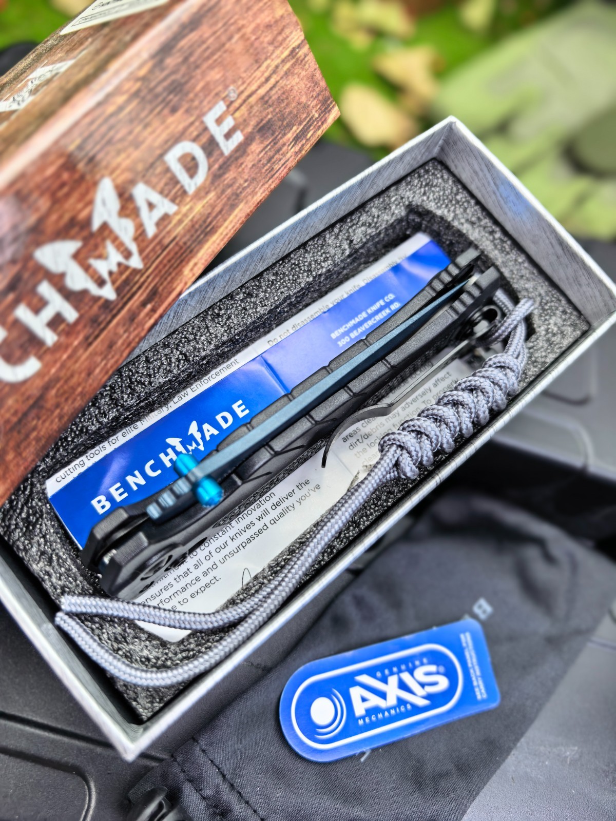 Benchmade 18060 Adira MagnaCut Folding Pocket Knife Grivory Handle EDC