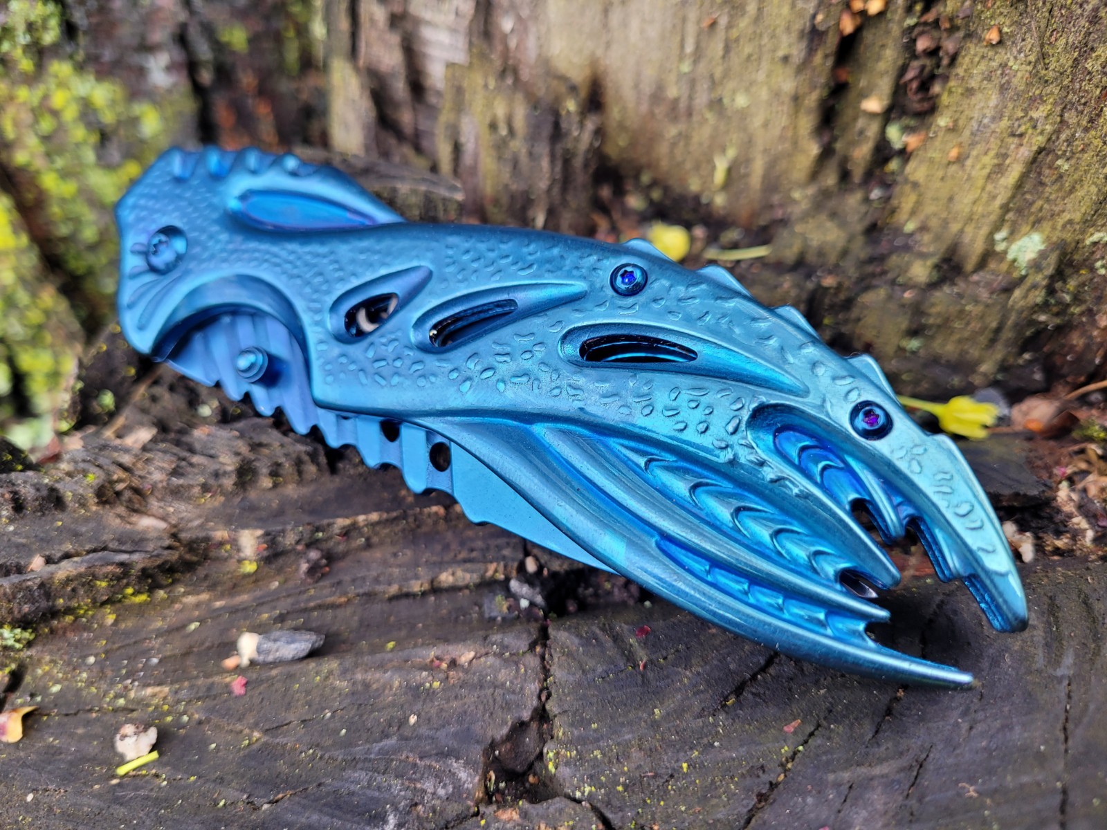 Unique Jose Negron Design Pocket Knife HawkBill Blade Manual Folder EDC 5.8oz.