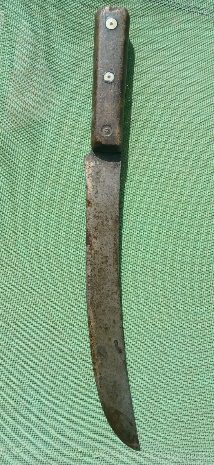 Old American Knife Full Tang Wood Handel 1900 Ish USA Vintage None Restored