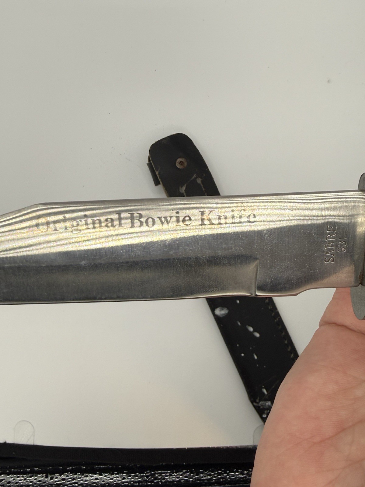 Vintage Original Bowie Fixed Blade Knife 6″ Blade 10″ Overall China Sabre 631