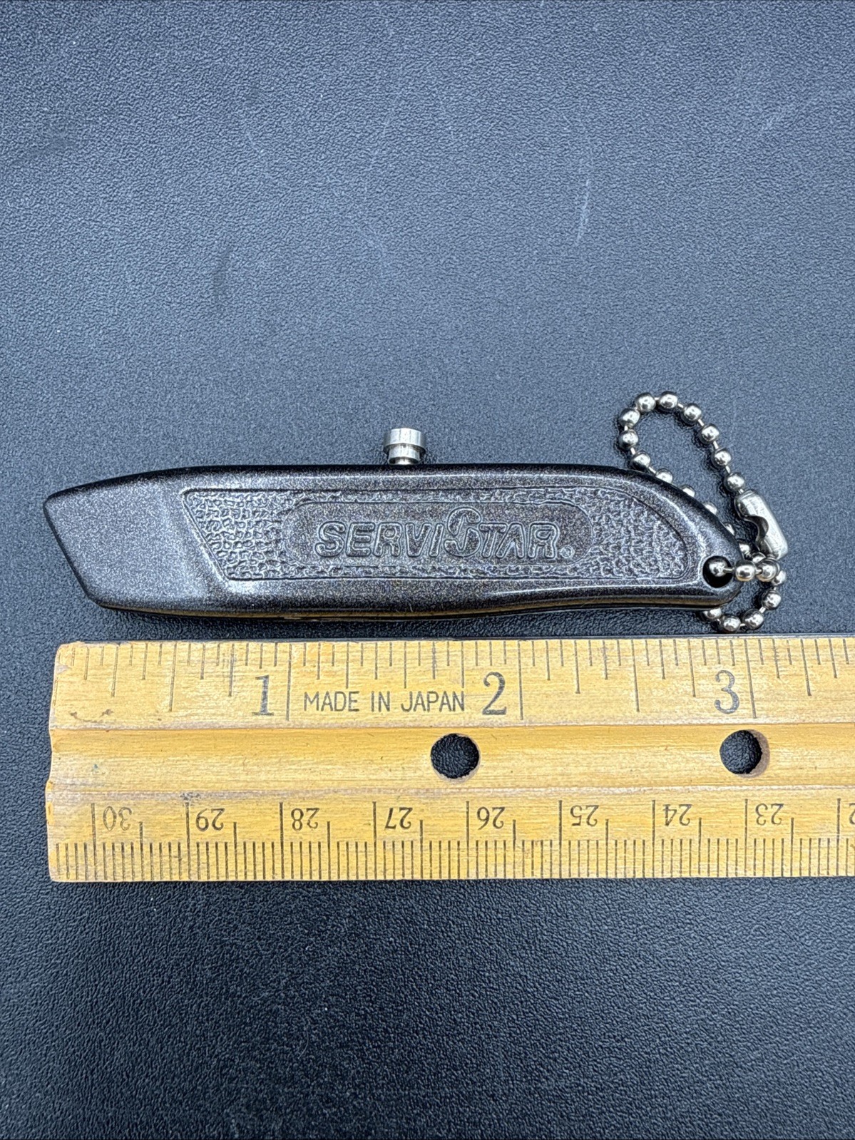 Mini Razor utility Knife ServiStar Branded Keychain Collectable Vintage tool
