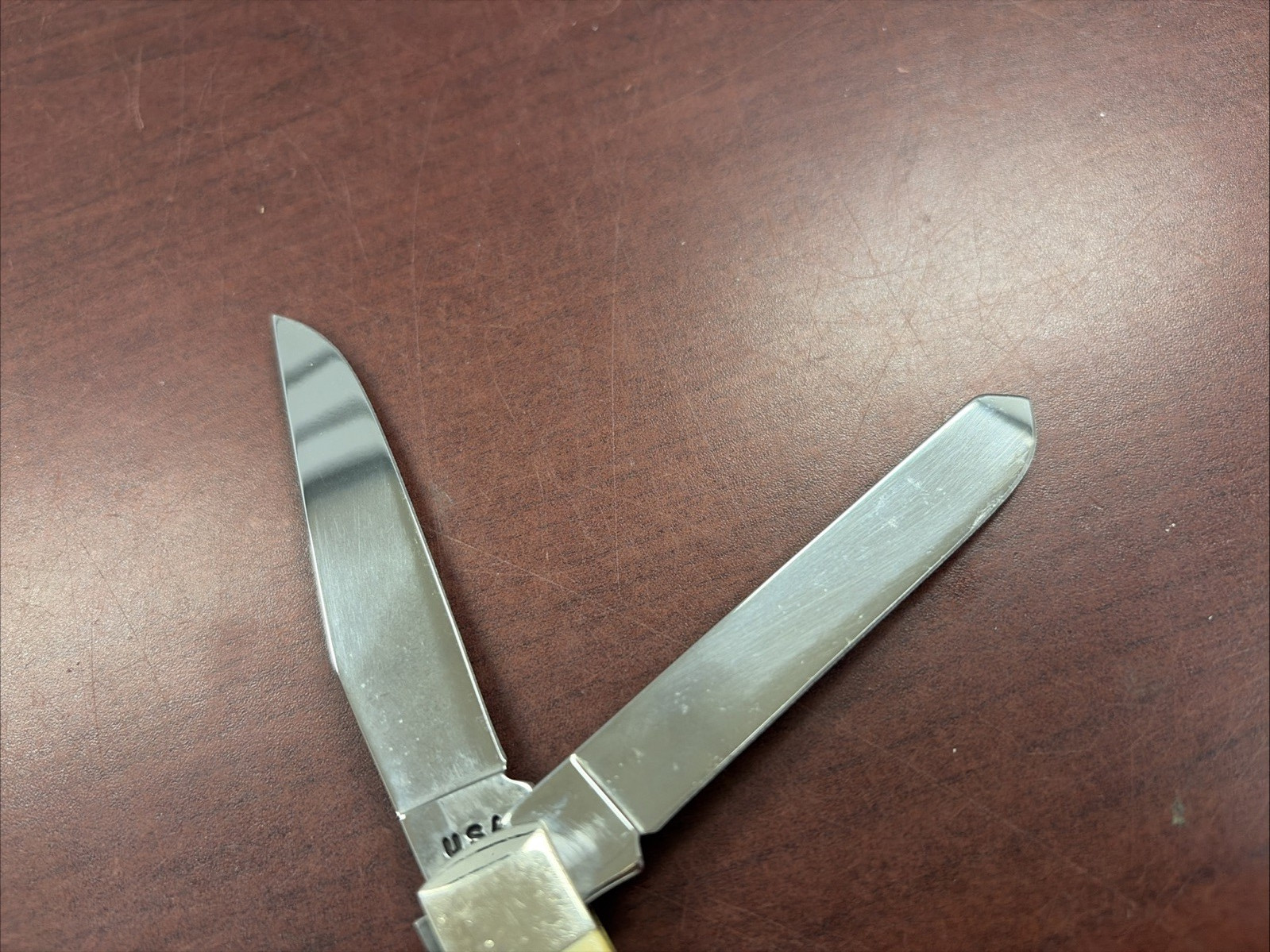 Case XX 5254 SS Trapper Knife With Stag Handle. Year 2000. Used Lightly.