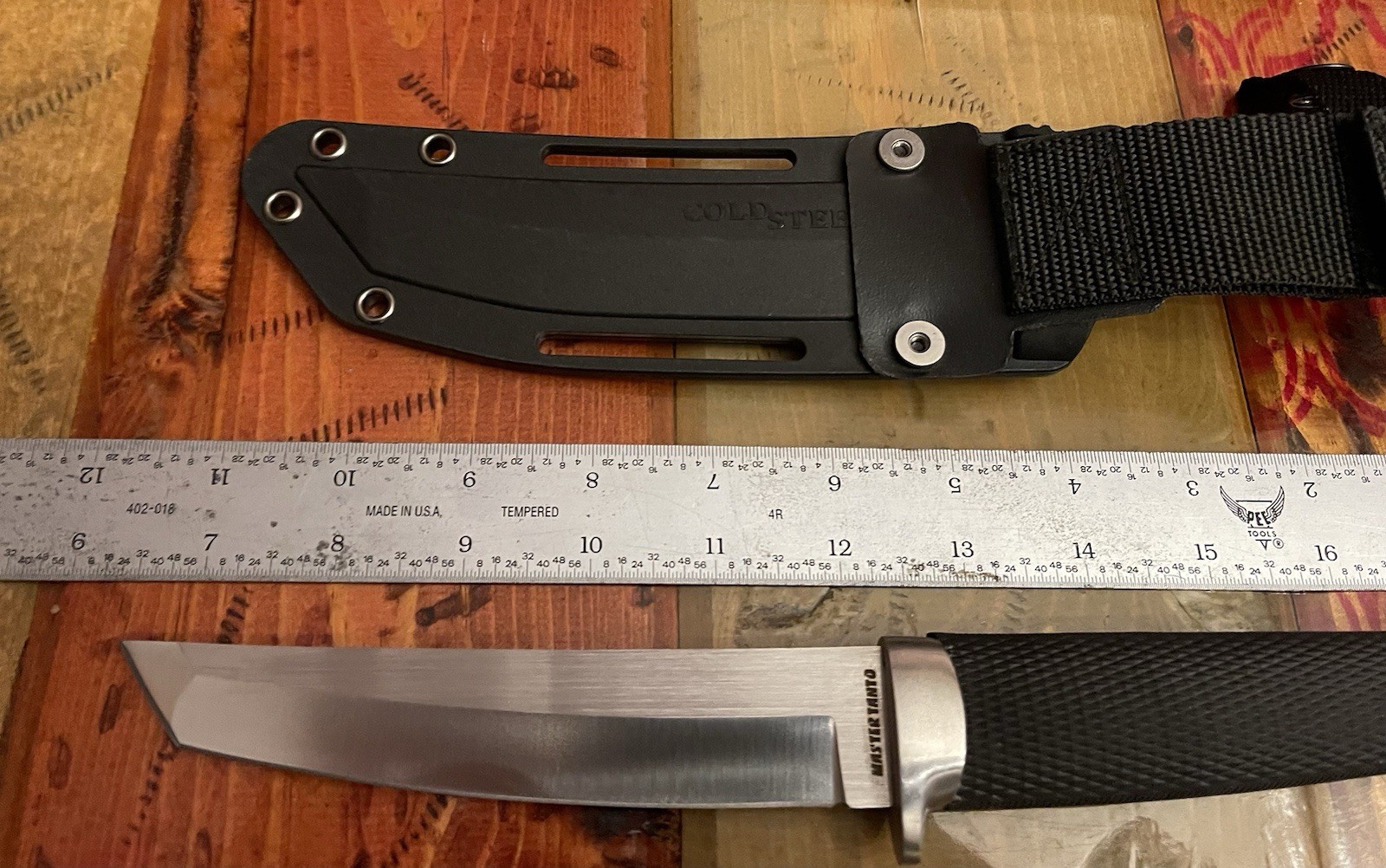 Cold Steel Master Tanto Fixed Knife 6″ CPM-3V Carbon Steel Blade Black Handle