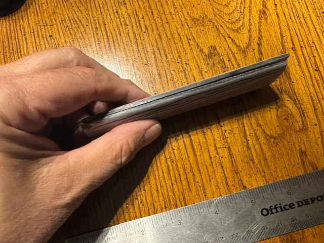 BEAUTIFUL GRAY COLORED LINED BONE KNIFE HANDLE MATERIAL BLANK SCALES