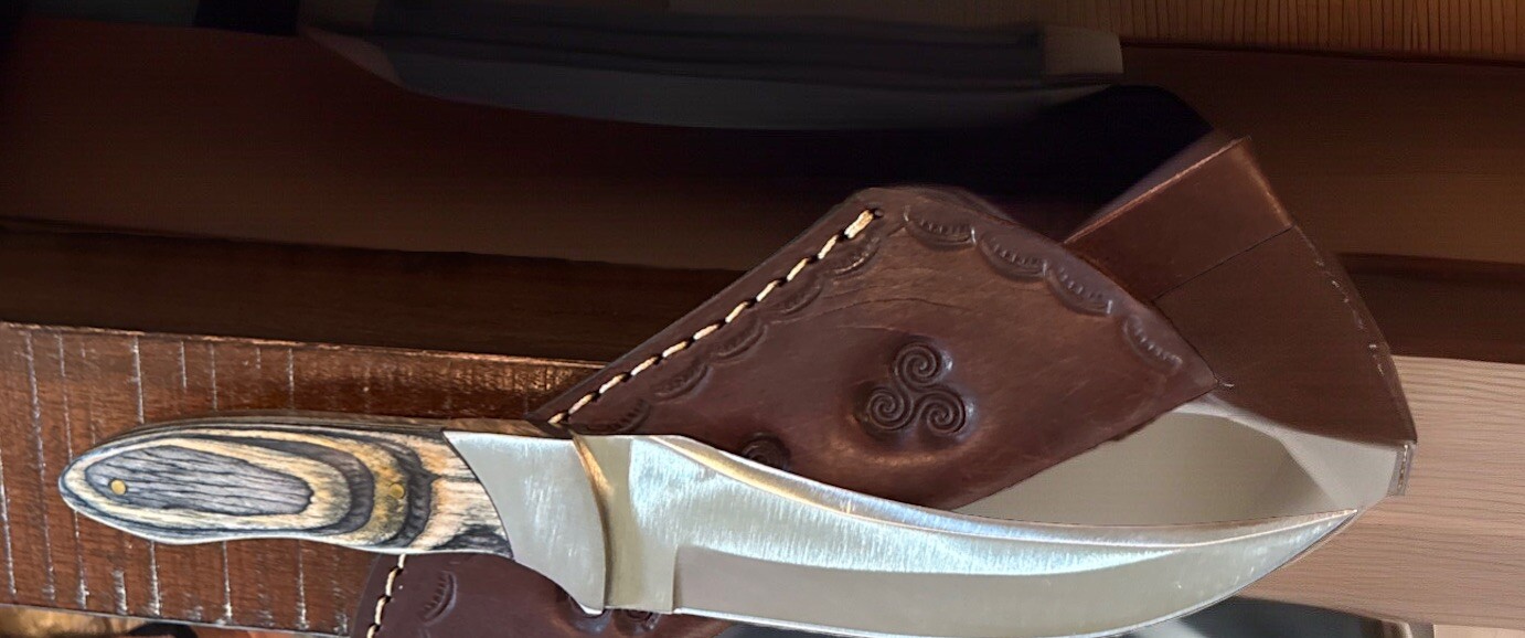 New ☑️Custom Handmade Skinner Knife w/ Leather Sheath ⚡️