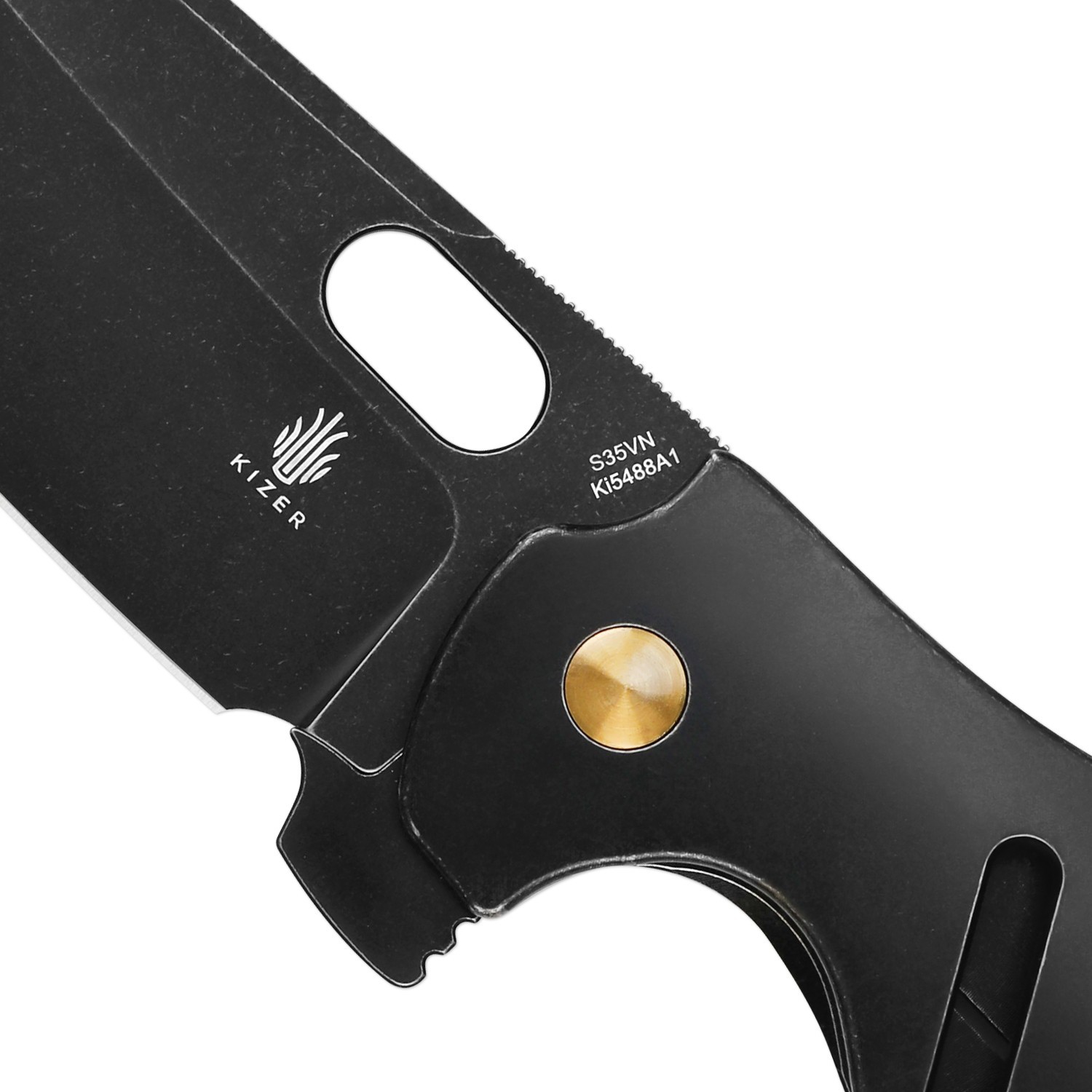 Kizer C01C XL EDC Folding Pocket Knife S35VN Blade Titanium Handle Ki5488A1