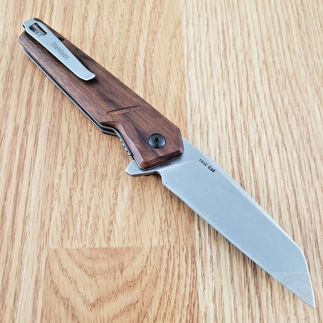 Kershaw Avert Linerlock Assisted Folding Knife 3.25″ Stainless Blade Wood Handle