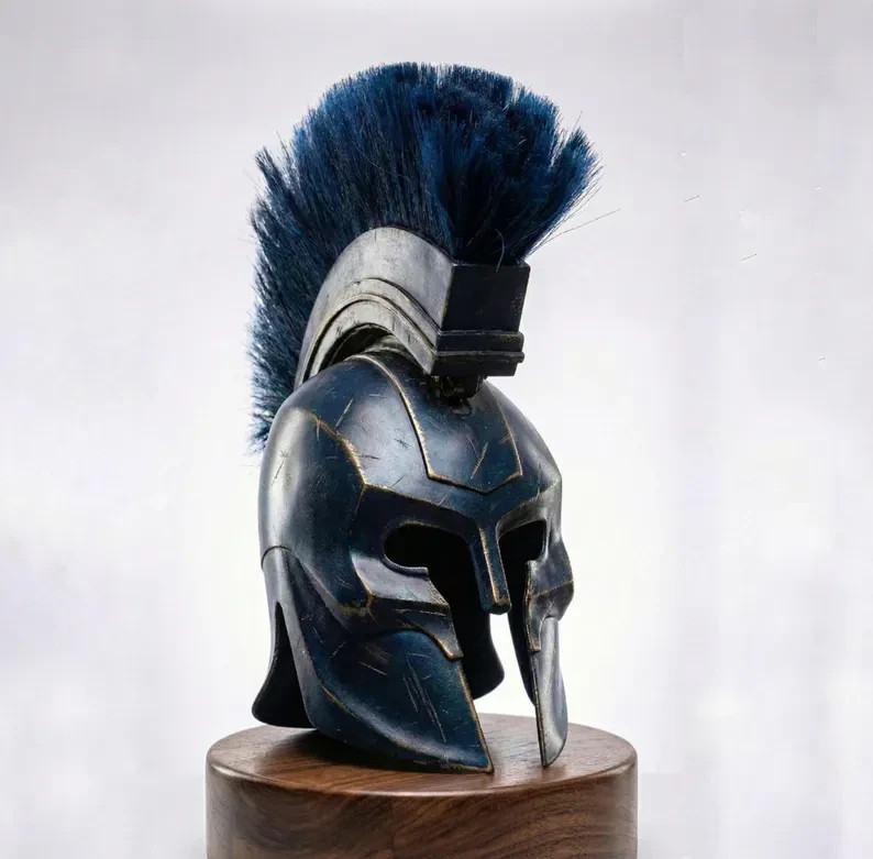 King Agamemnon Helmet Metal Greek Movie Inspired Warrior Helmet Trojan War