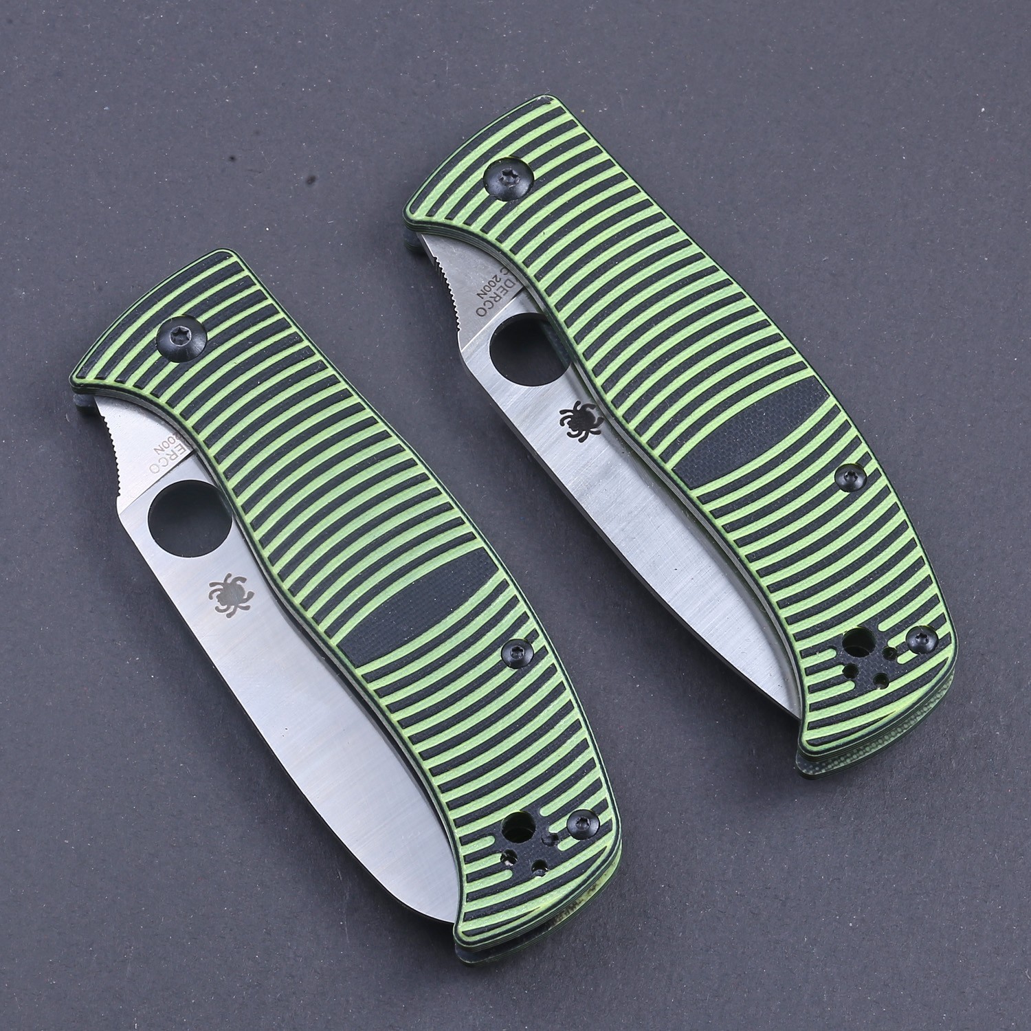 Green G10 Handle Liner Lock Tactical Big Large Pocket Camping Outdoor Pocket Kni