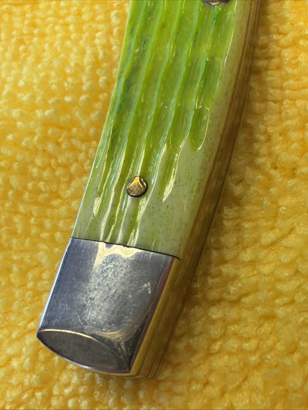 Case XX Lime Green Jigged Bone 3.5″ Medium Texas Jack 62032 SS Rare Wow!