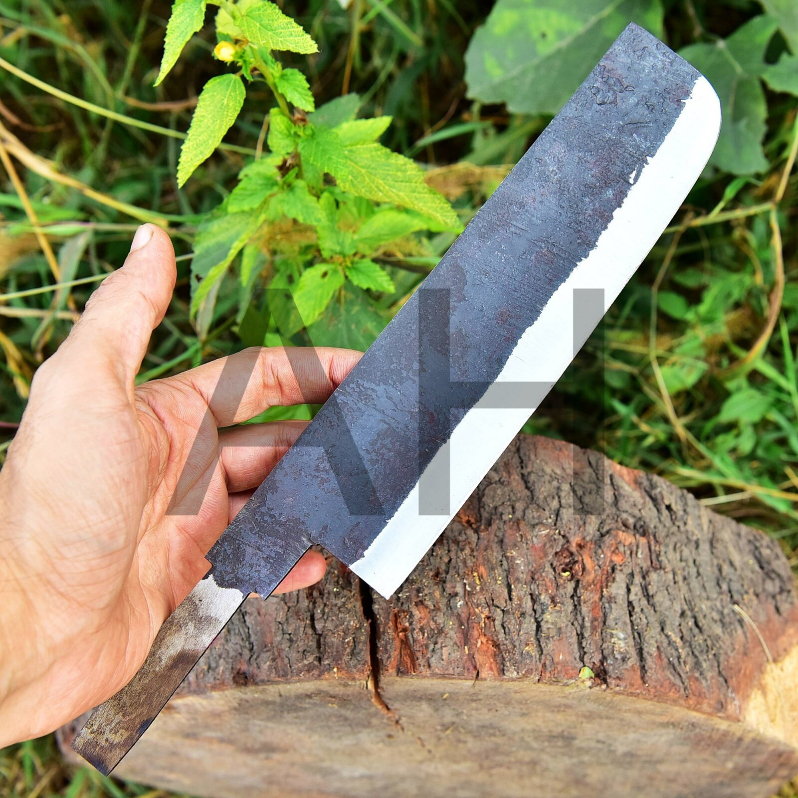 HAND FORGED 1095 HIGH CARBON STEEL BLANK BLADE MEAT CLEAVER KNIFE -1217