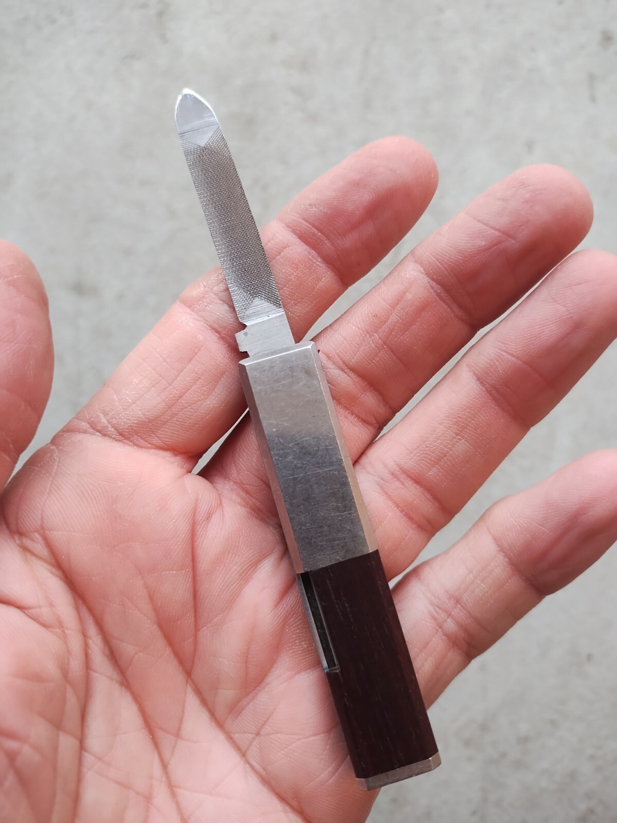 VINTAGE KERSHAW KAI #6100 KNIFE WITH FILE MADE IN JAPAN, 2.75″ CL., EXCELLENT