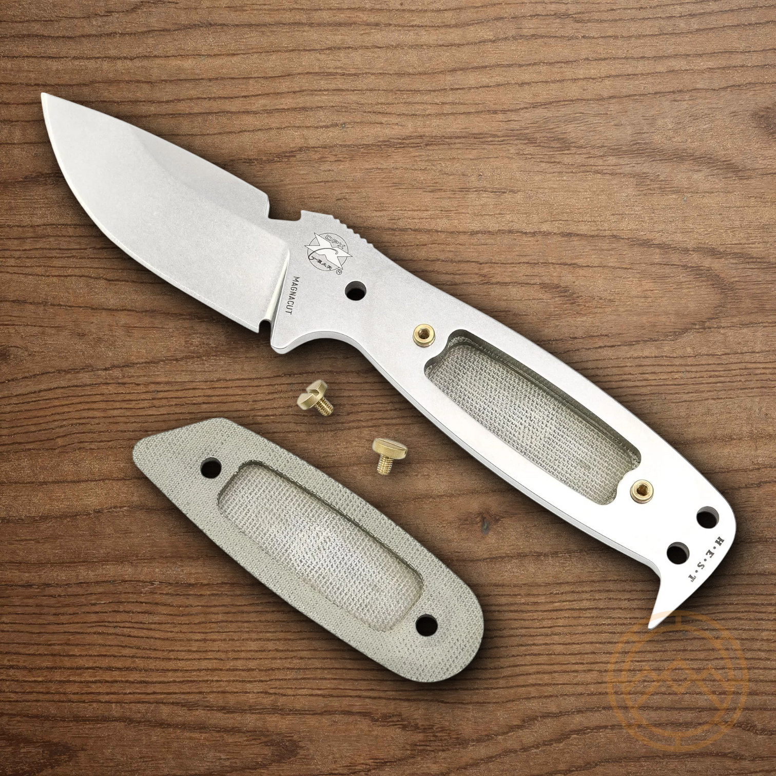 DPx Gear HEST Original Fixed Knife 3.13″ CPM MagnaCut Steel Blade Micarta Handle