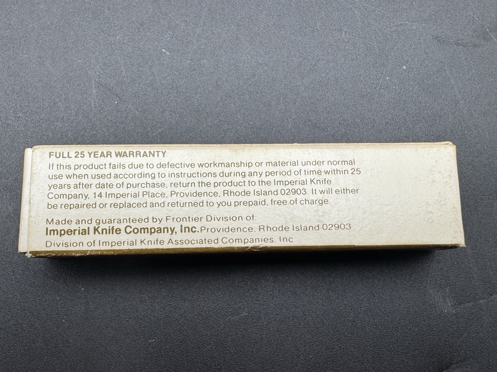 NEW VTG MAC TOOLS IMPERIAL PK41P4 FRONTIER KNIFE DOUBLE BLADE BLACK USA 1975 BOX