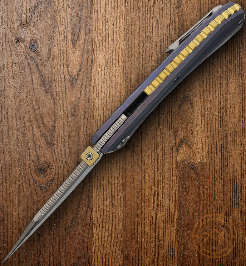 North Mountain Blade Redeemer Folding Knife 3⅜» M390 Steel Blade Titanium Handle