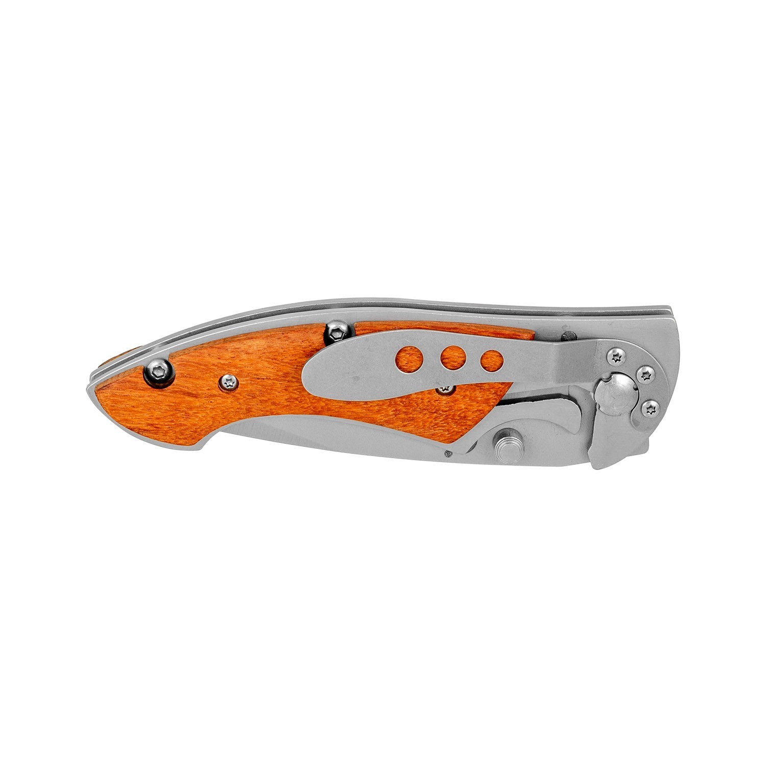 Drop Point 7.63″ Blade Folding Pocket Knife – Manual Assist, Stainless Steel EDC