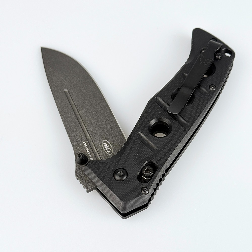 Benchmade Adamas275GY-1 CruWear Drop-Point Black G10 Handle Folding Knife