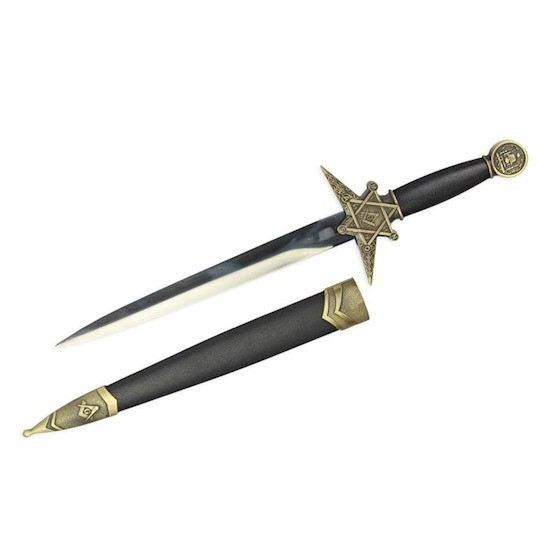 Masonic Dagger Symbolic Masonry Collector’s Blade Compass Gift Rare Decorative