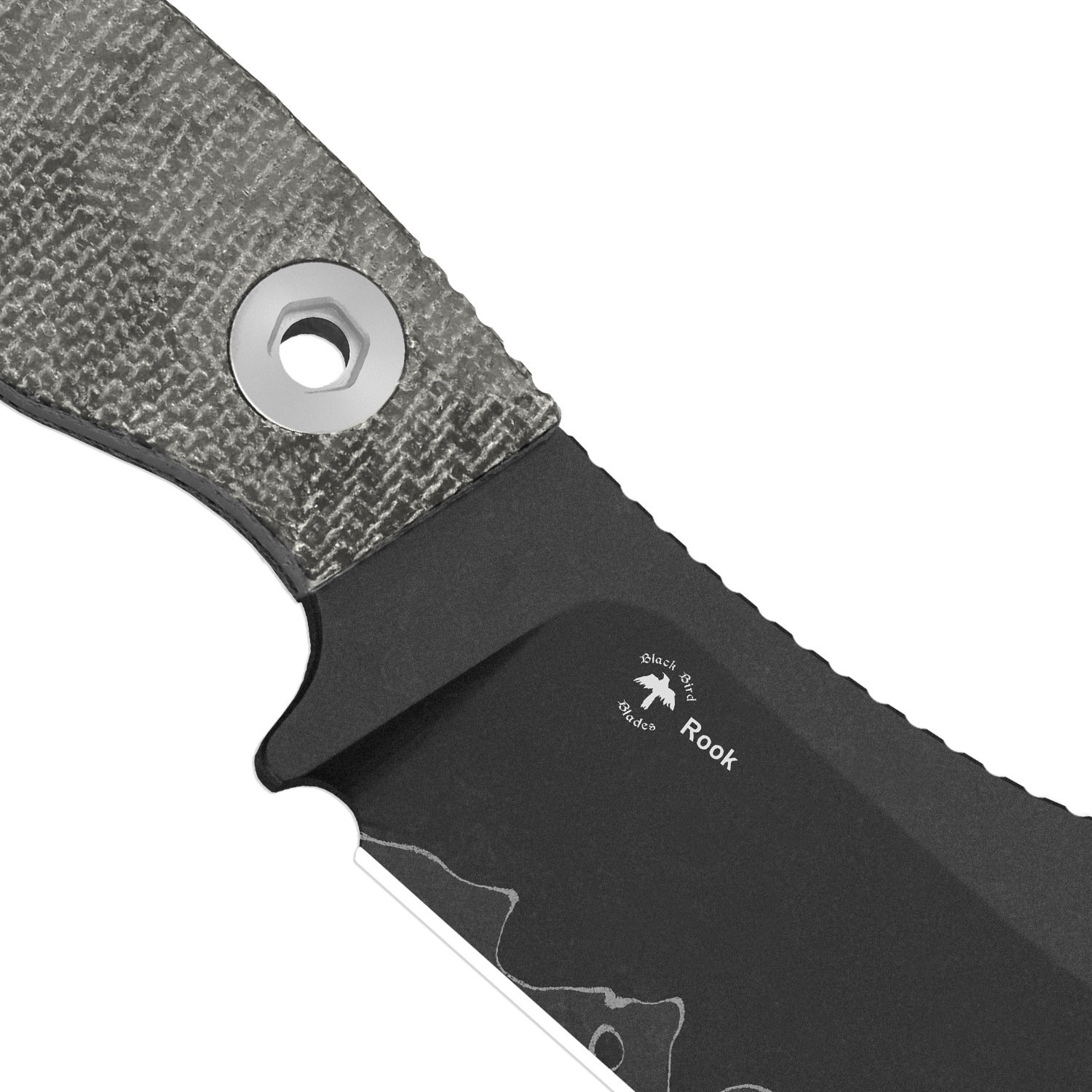 Kizer Rook Fixed Knife 3-layer Composite Steel Blade Micarta Handle With Sheath