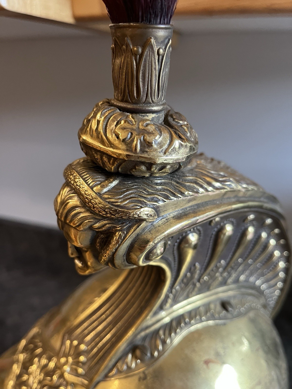 French Cuirassier Helmet Model 1874? Gendarmerie? 1825 Transformed Fire Brigade?