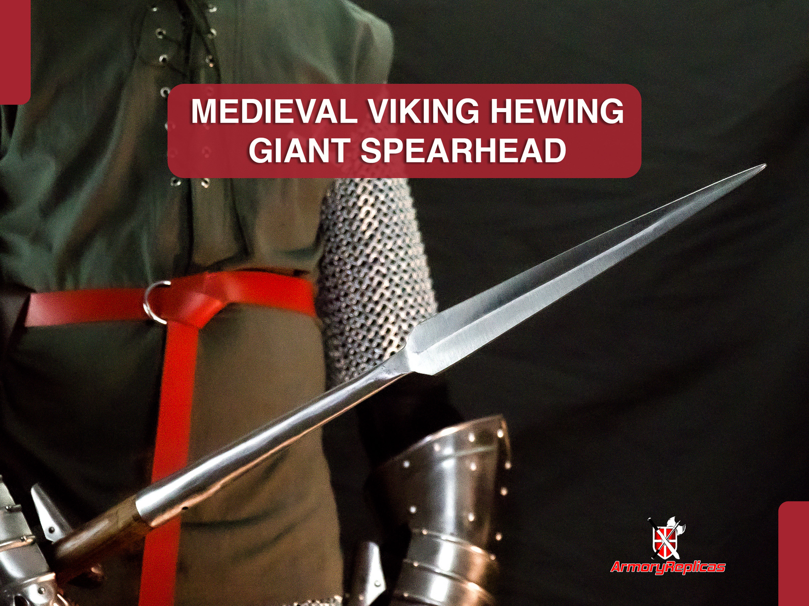 Functional Medieval 1095 High Carbon Steel Predrilled Viking Hewing Spearhead